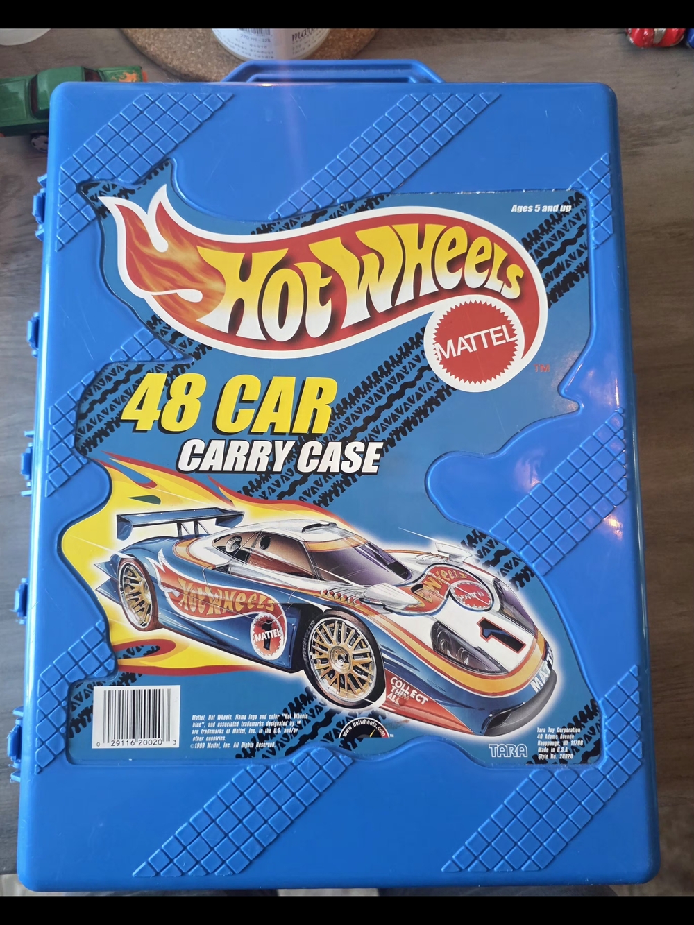 Mattel Hot Wheels 48-Car Carry Case - Blue Vintage